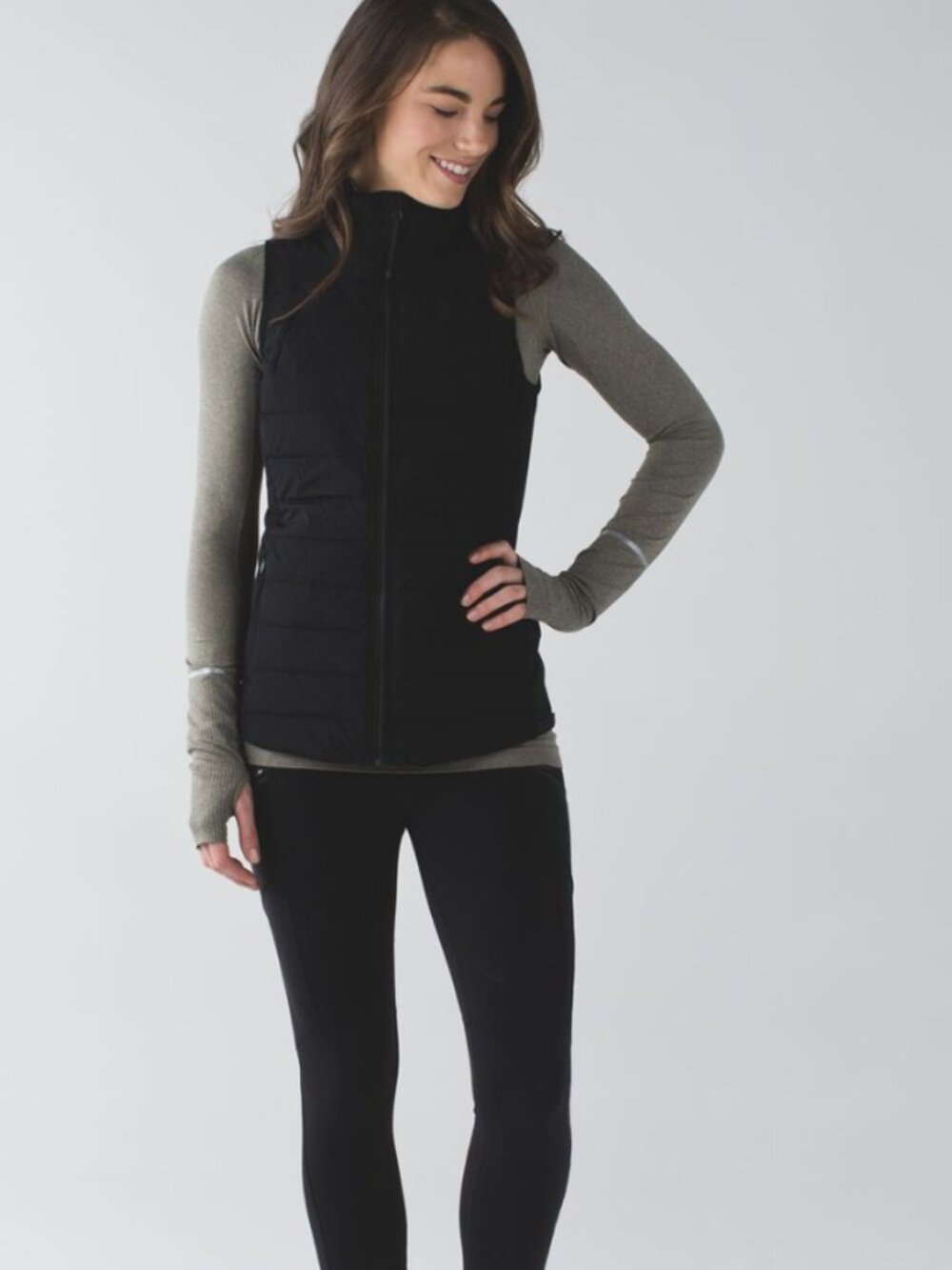 Lululemon Fluffed Up Vest, size 8 (black)